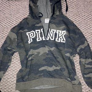 Victoria's Secret Pink Zip Fleece Hoodie
